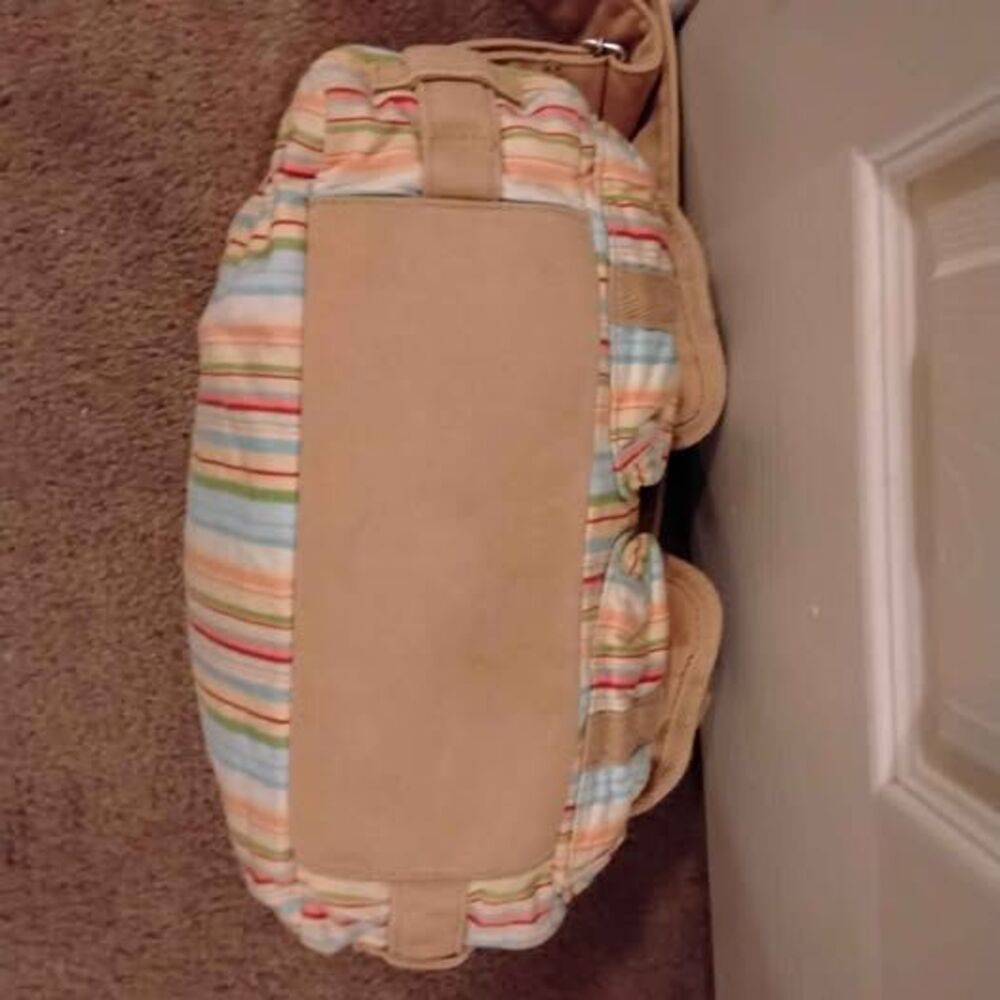 Fossil Fabric Multicolored Stripe Fabric Purse - image 6